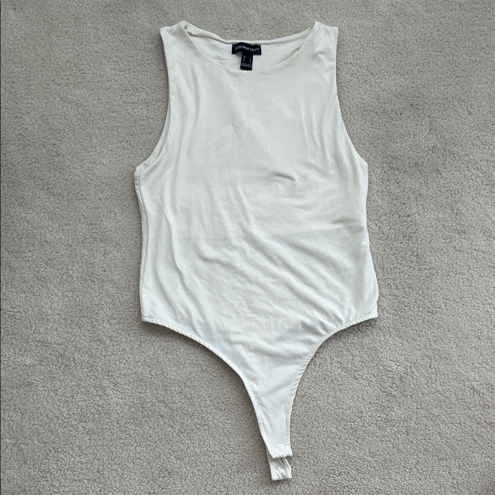 Streetwear Society Cream Bodysuit - Size L